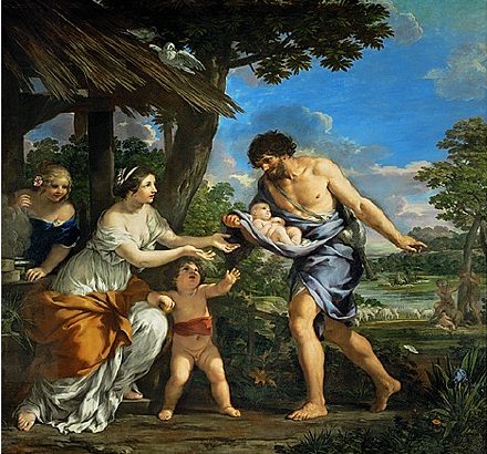 Pierre de Cortone, Romulus et Remus recueillis par Faustulus (1643 - 251x265).jpg